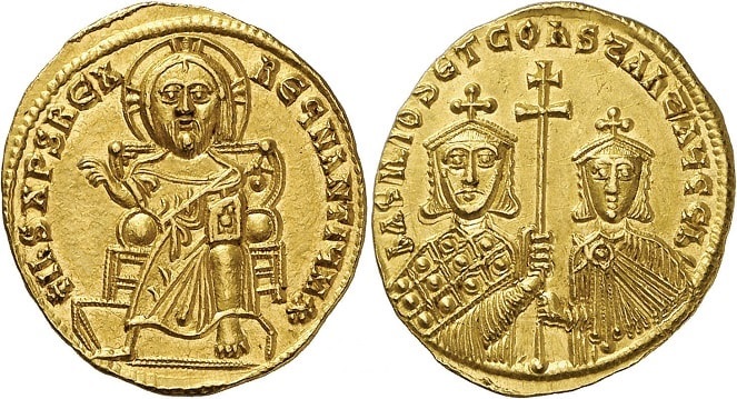 Konstantin (MS 868-879), Altın Solidus, 4.45g