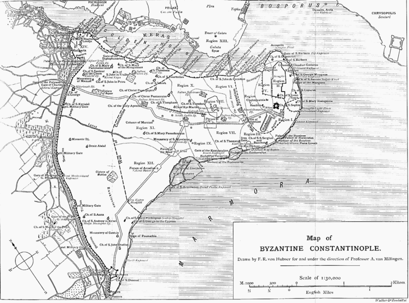 Konstantinopolis haritası.